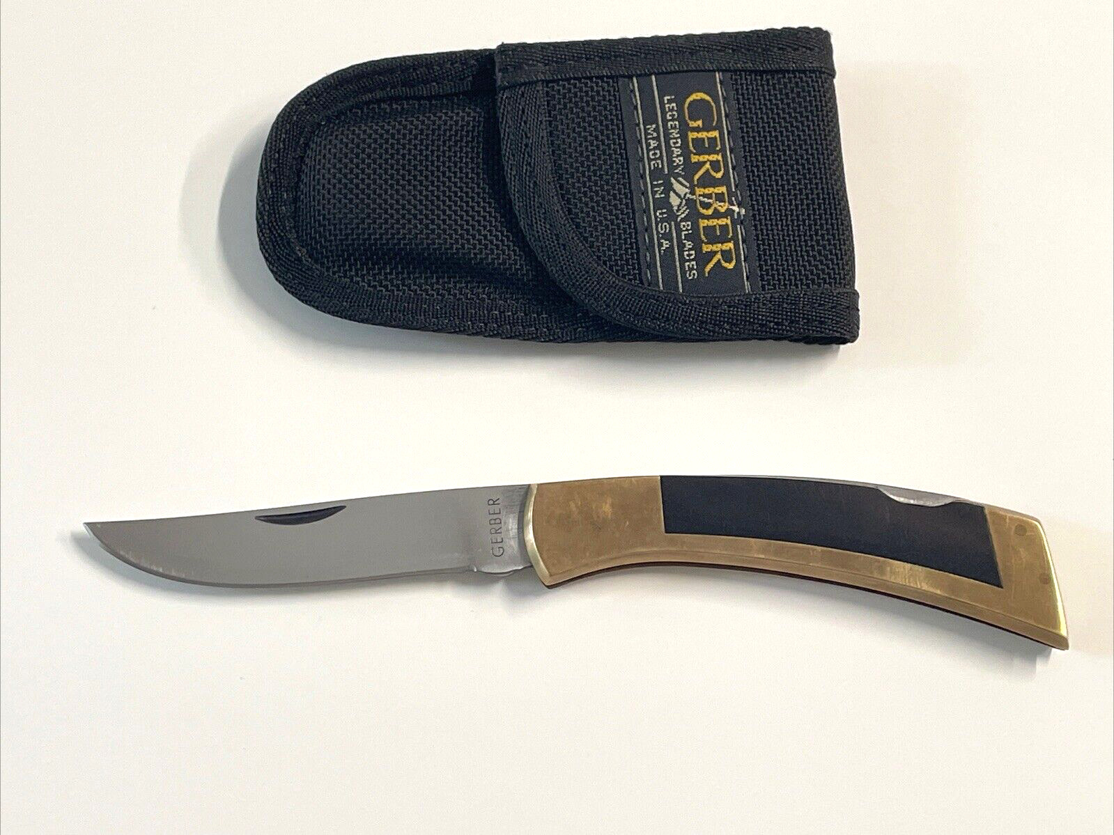 Gerber Sportsman II Folding Knife Nylon Sheath USA 1980