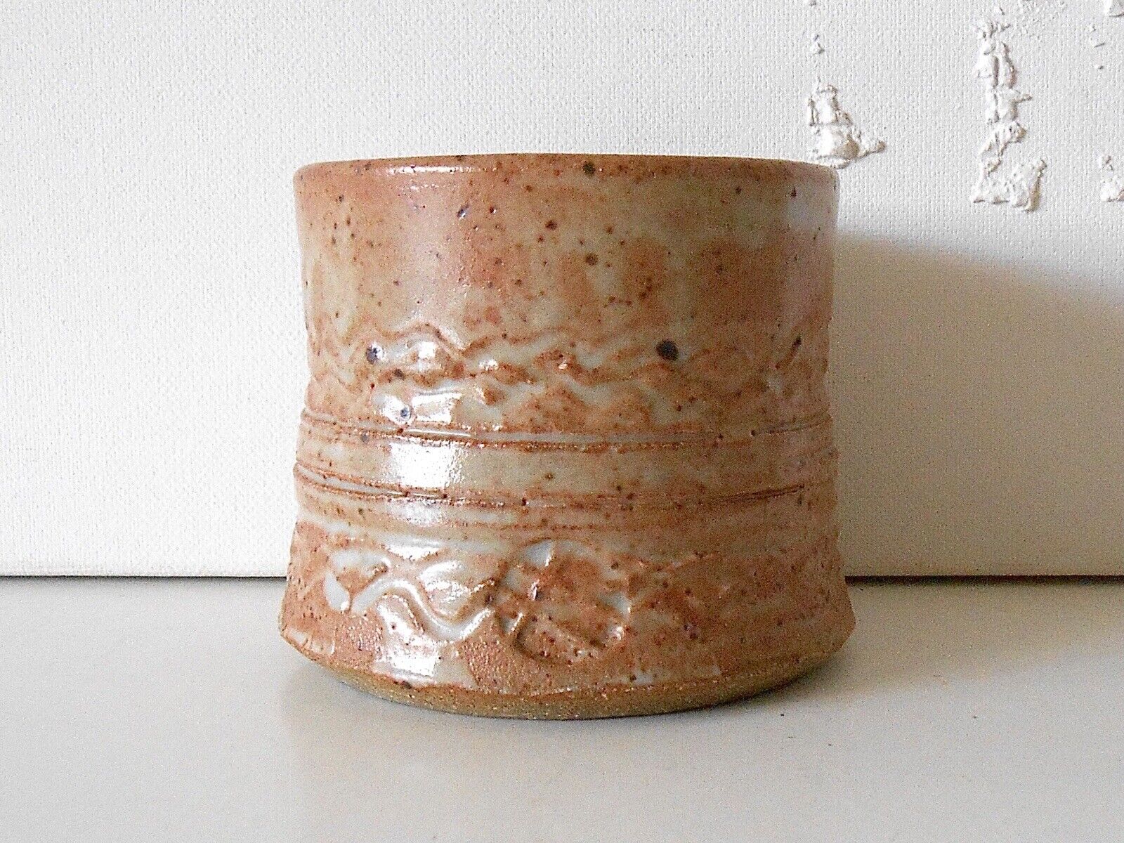 Yunomi Studio Art Pottery Tea Cup Stoneware Handmade Clay Japanese Art Tea Cup