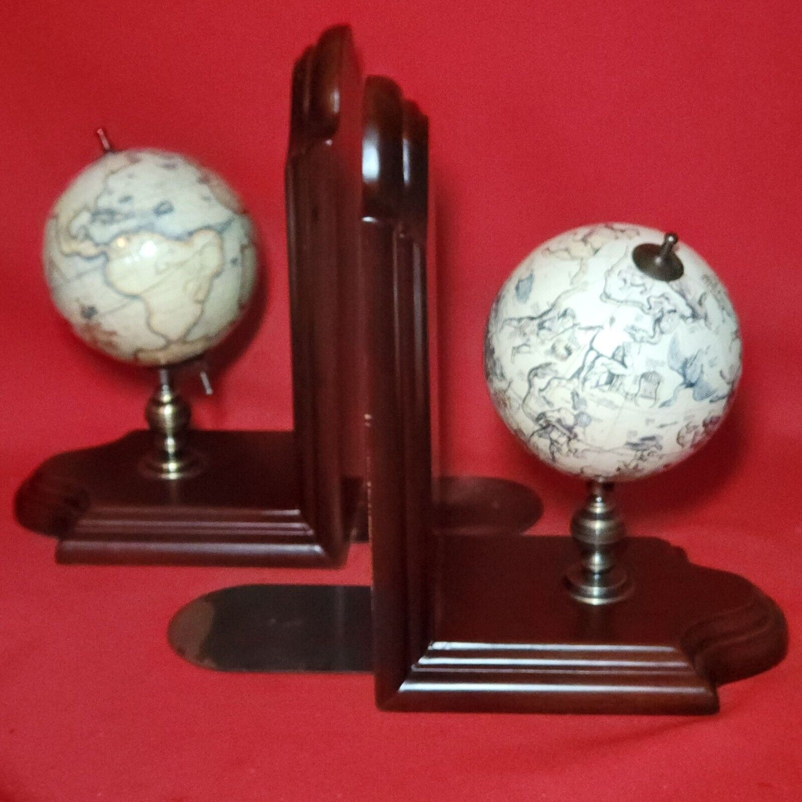 VTG Globe Bookends Celestial and Terrestrial Globe Replica Set of 2