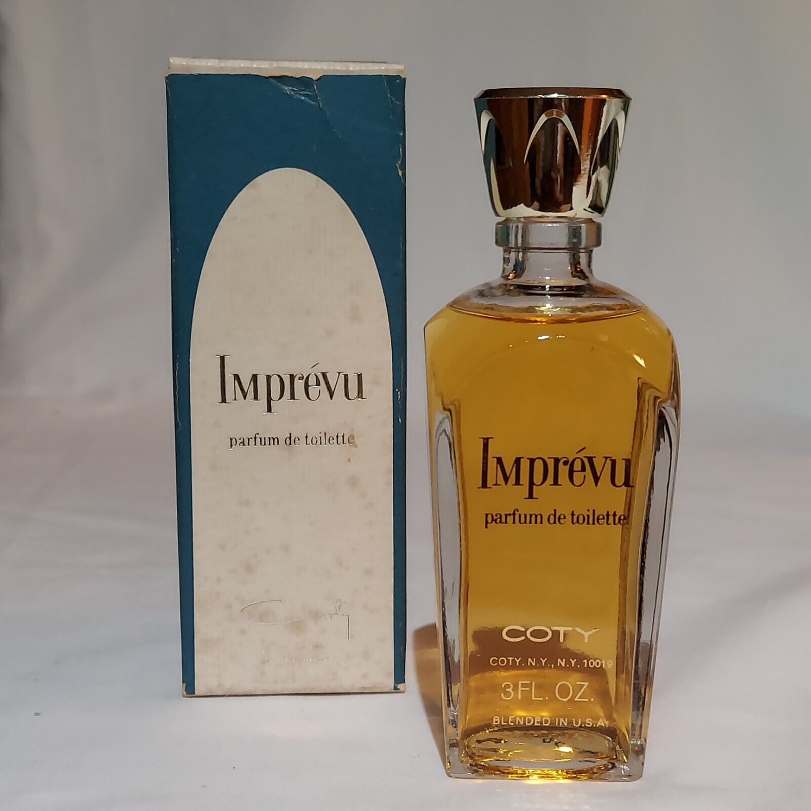Vintage Coty IMPREVU 3oz Parfum de Toilette PDT Splash