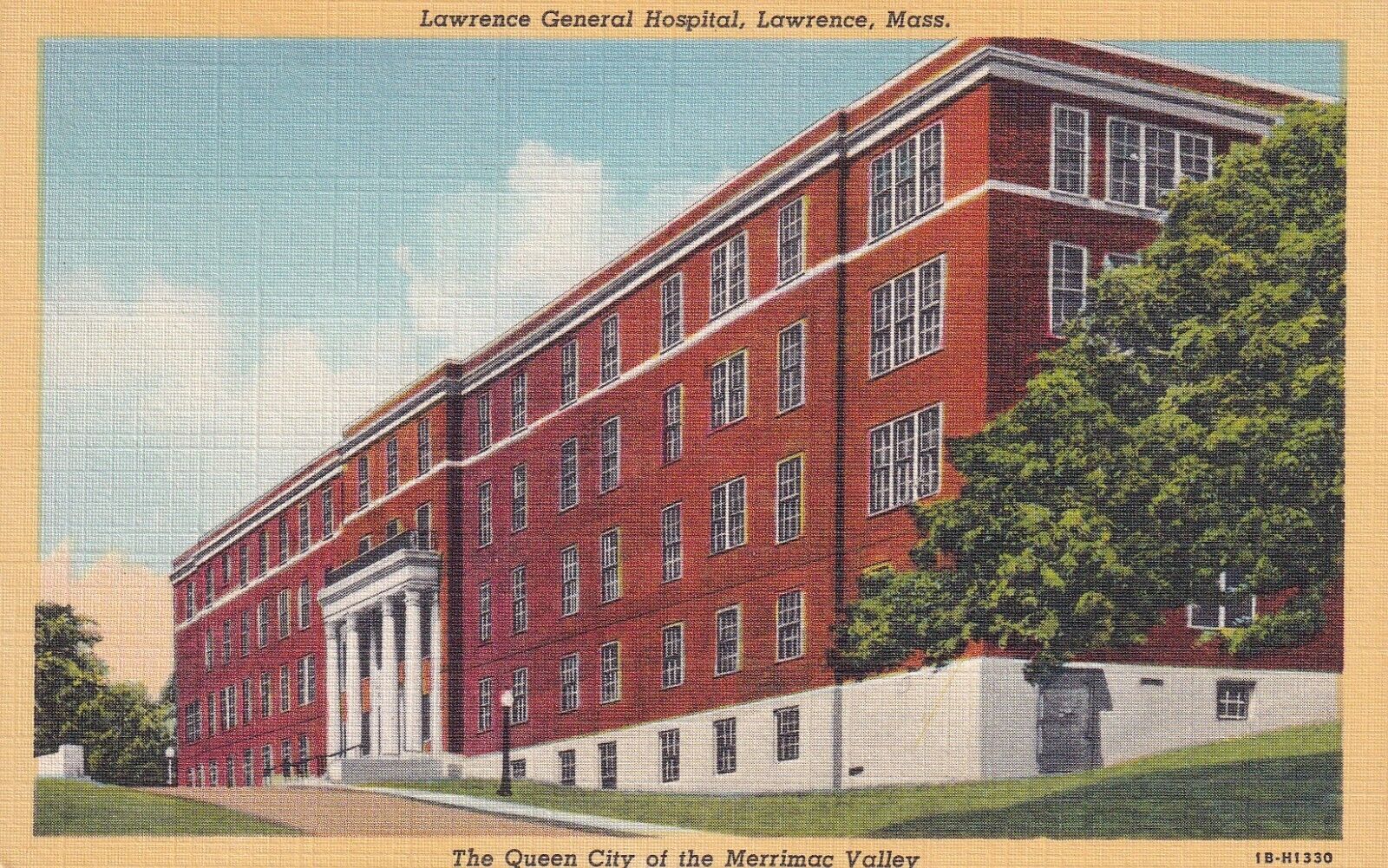 Postcard MA Lawrence Massachusetts General Hospital  H24