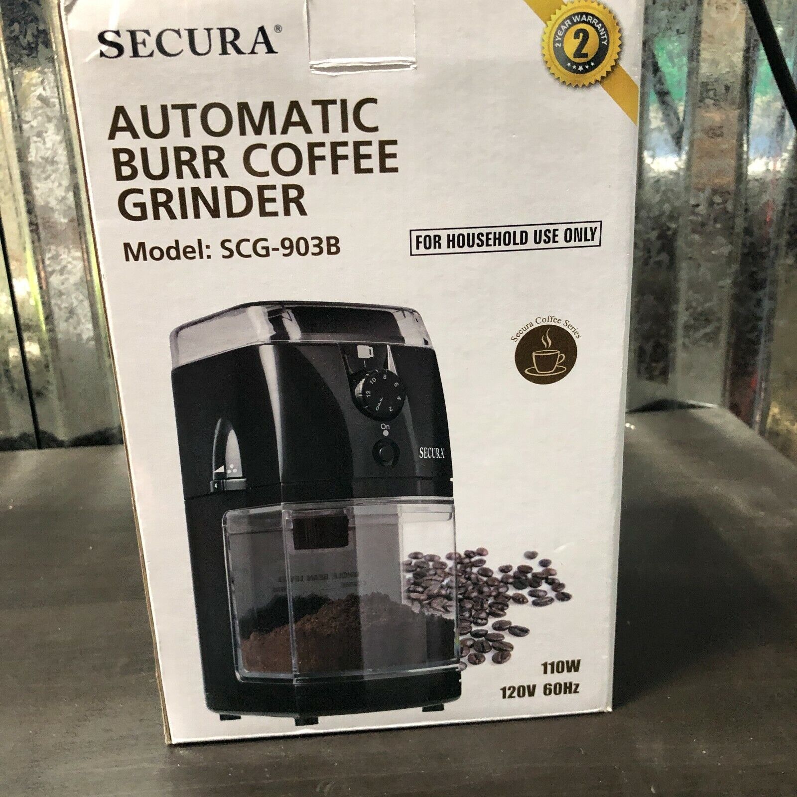 secura automatic burr coffee grinder model scg 903b