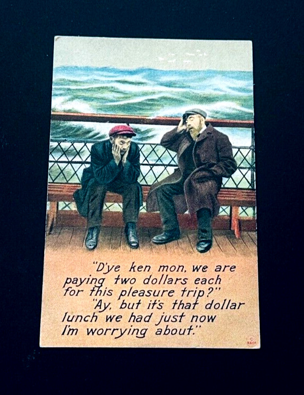 1910 Comic Humor Postcard - Irish Men with Verse  r12