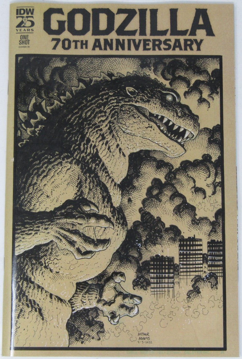IDW Comics Godzilla 70th Anniversary 1:50 Ratio Arthur Adams Variant