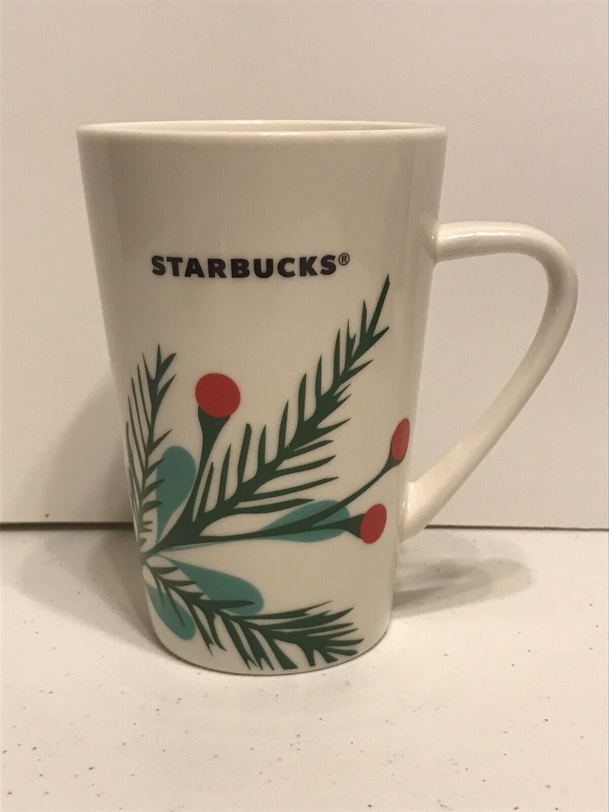 2020 Starbucks Holiday Christmas Holiday Coffee Mug White Mistletoe 12oz