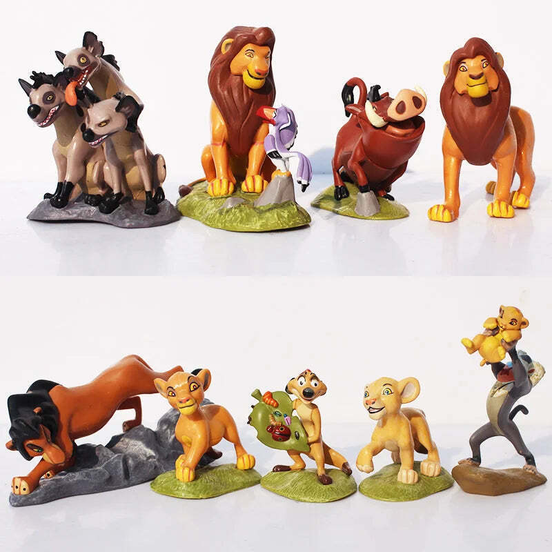 Disney 9pcs/set 4.5-8.5CM The Lion King Simba Nala Timon