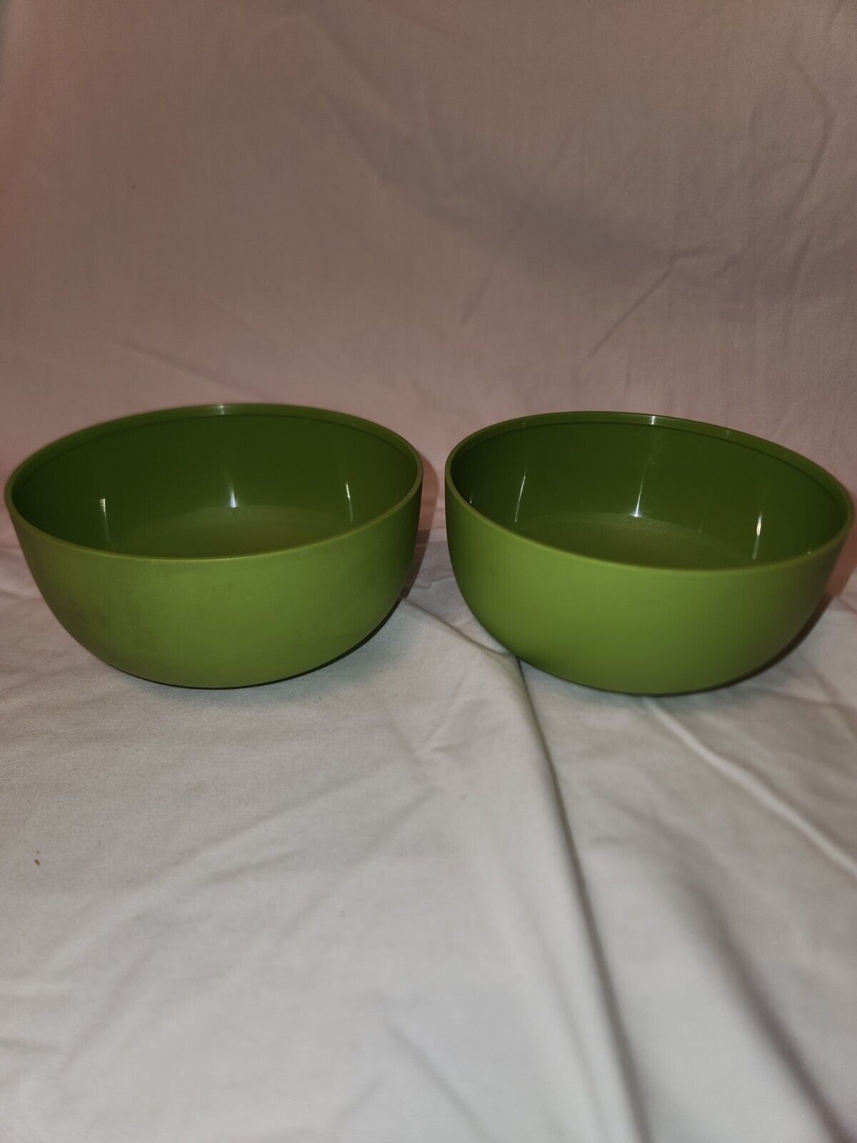 Set of 2 Vintage Tupperware Green Kids Cereal Bowl 6918 No Lids