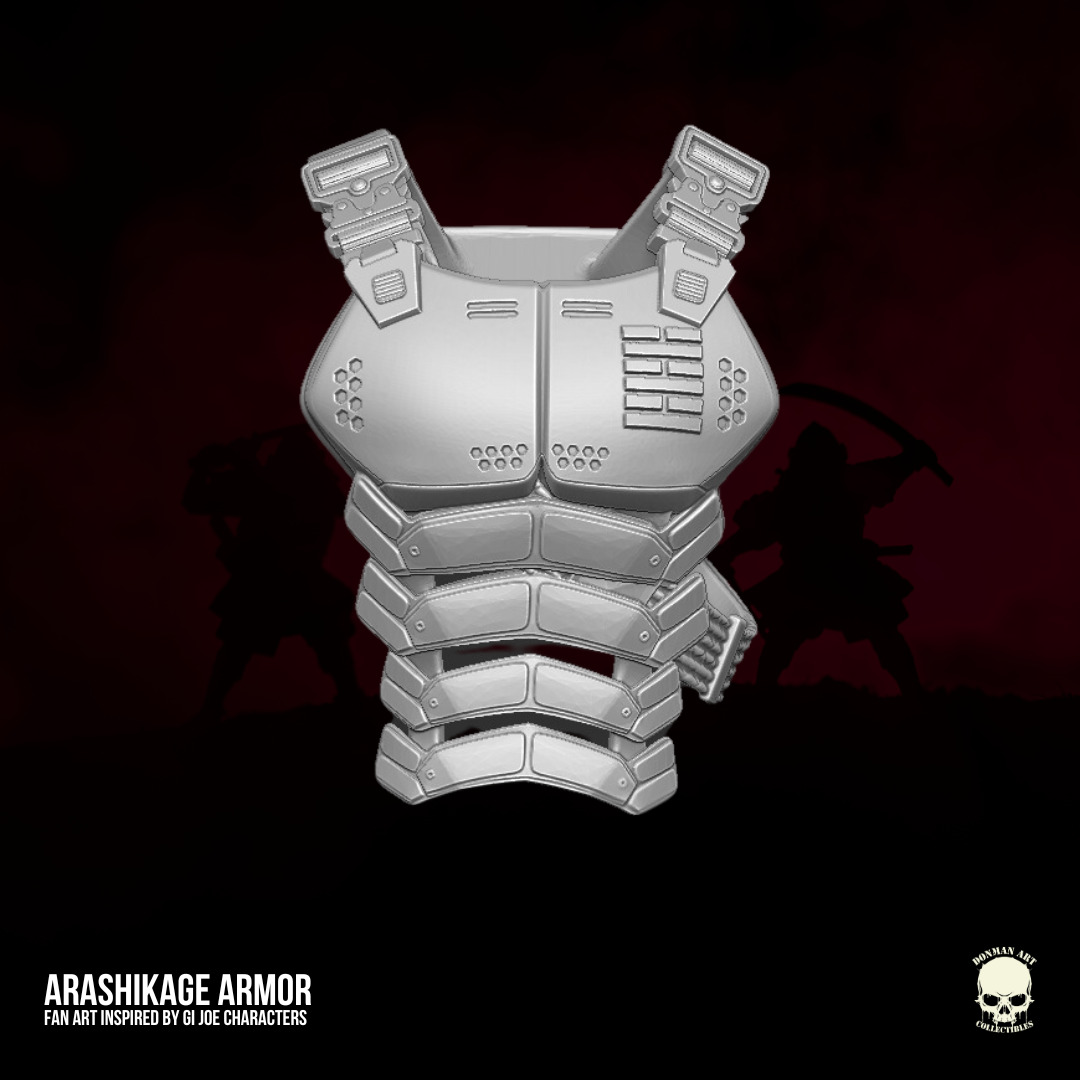 Arashikage ninja custom armor vest for GI Joe Classified and other action figure