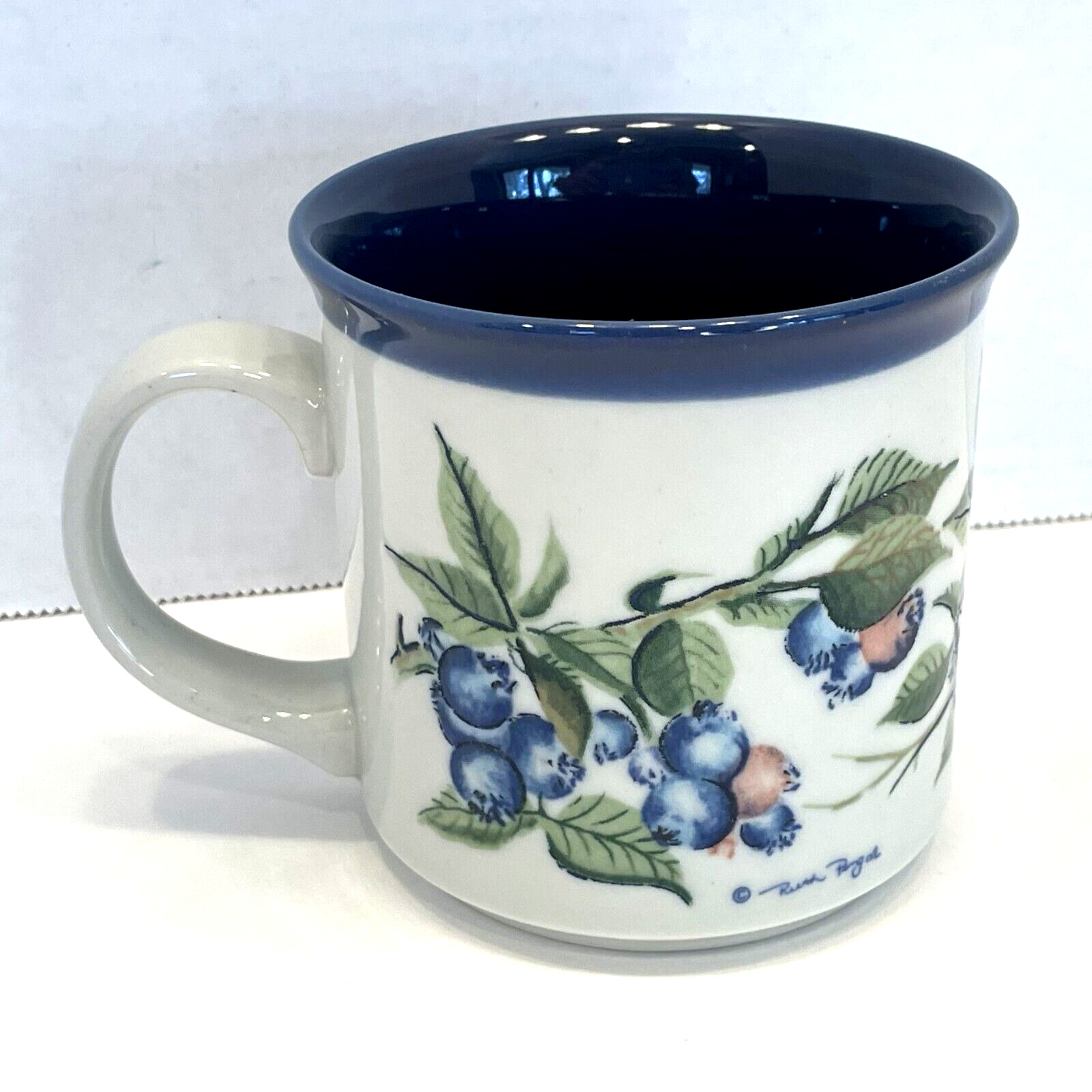 Vintage Otagiri Blueberry Coffee Tea Mug Japan Ruth Pengal