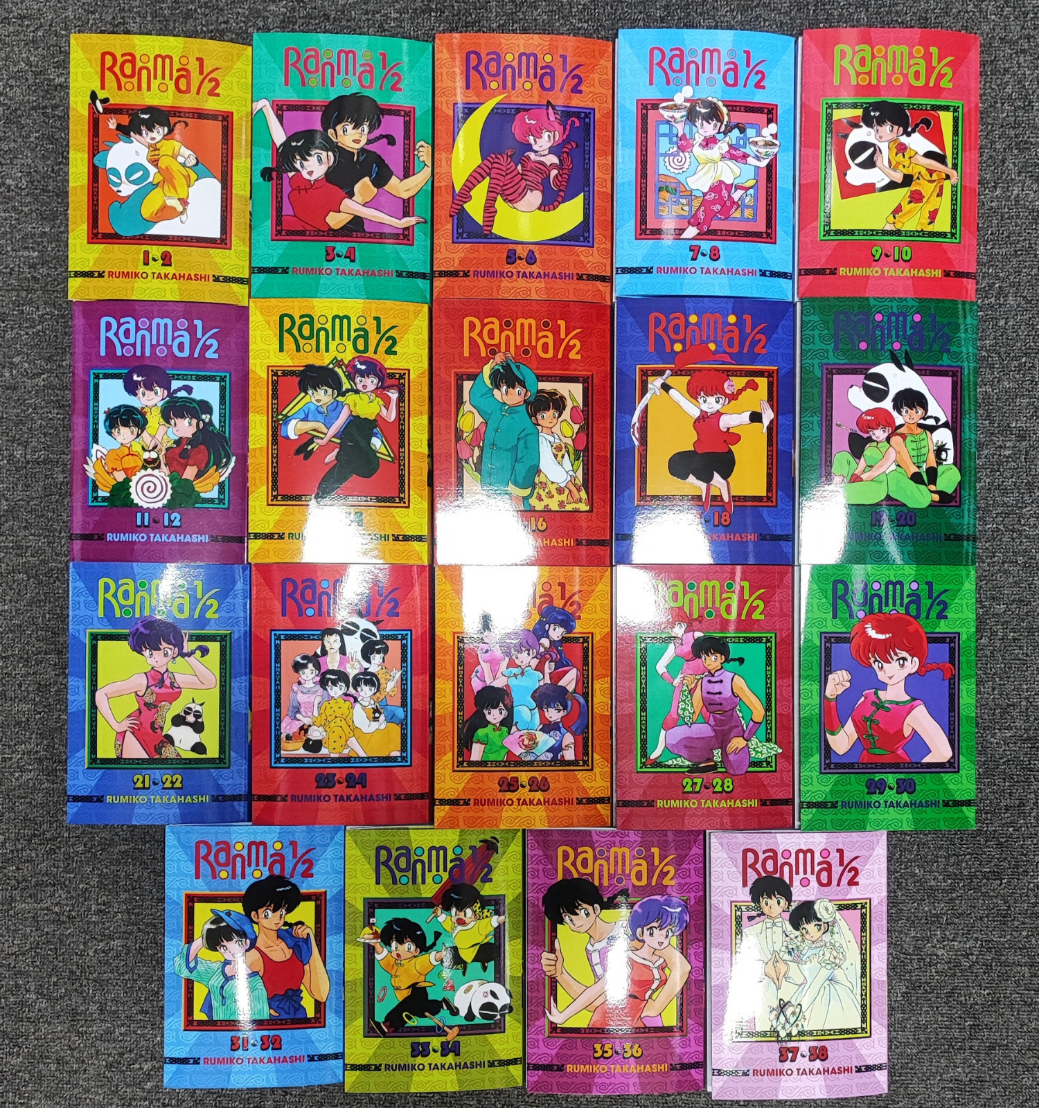Manga Ranma 1/2 Omnibus Edition Volume 1-38(END) LOOSE/FULL Set English Comic