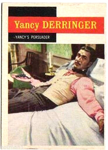 Topps 1958 Western TV Card #39, Yancy Derringer, Vinatge Non-sports card