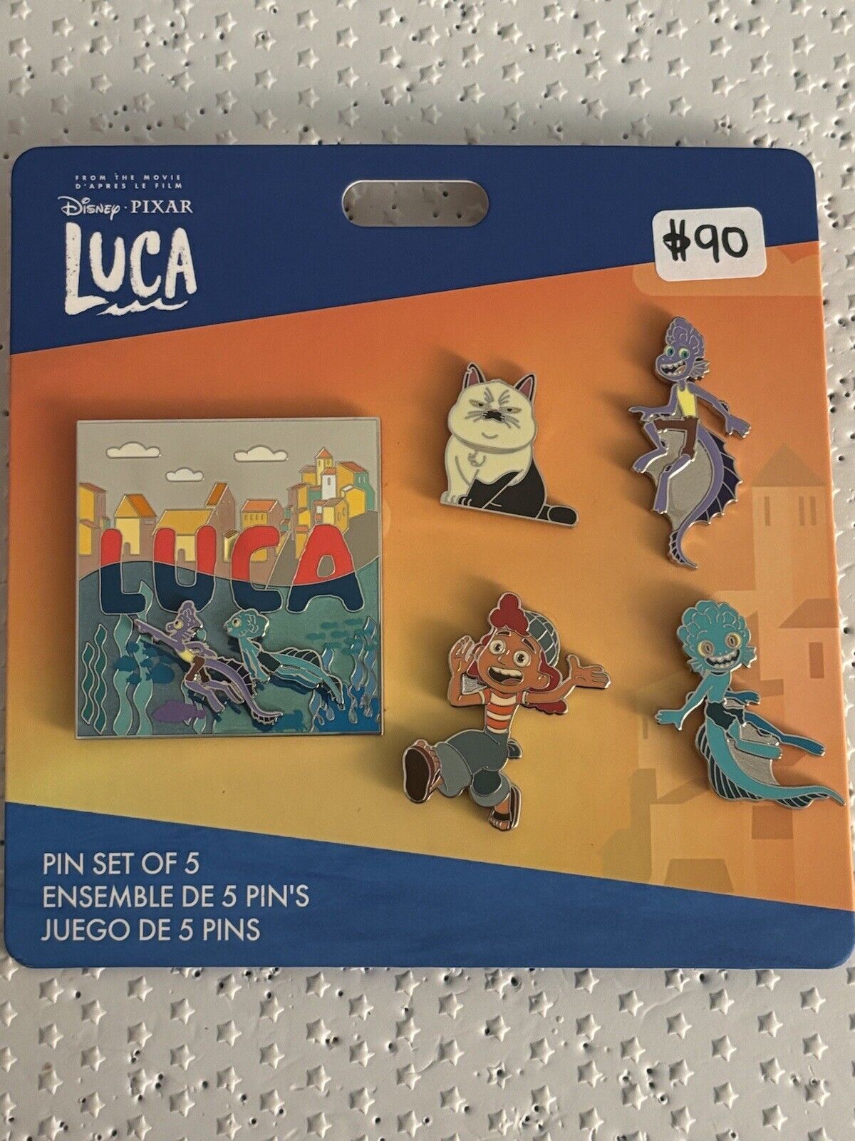 Luca Disney/Pixar 5 Pin Set