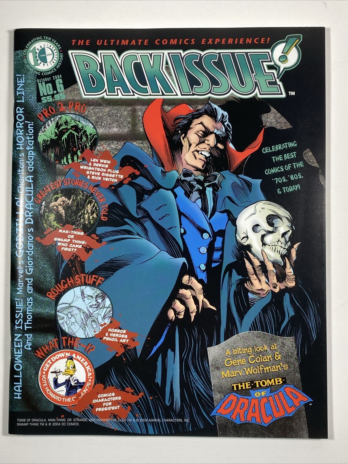 BACK ISSUE magazine #6 comic book fanzine 2004 Excellent Cond Dracula