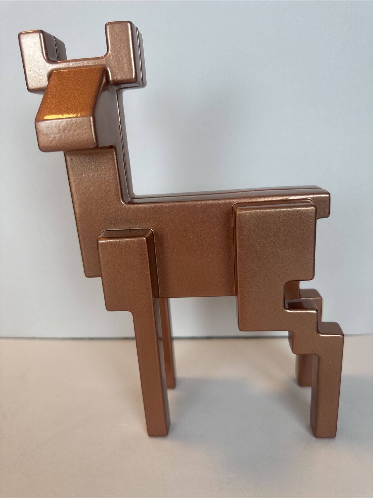 Monika Mulder IKEA Metal DEER Sculpture Figurine Copper 9x7 Art Deco Enameled