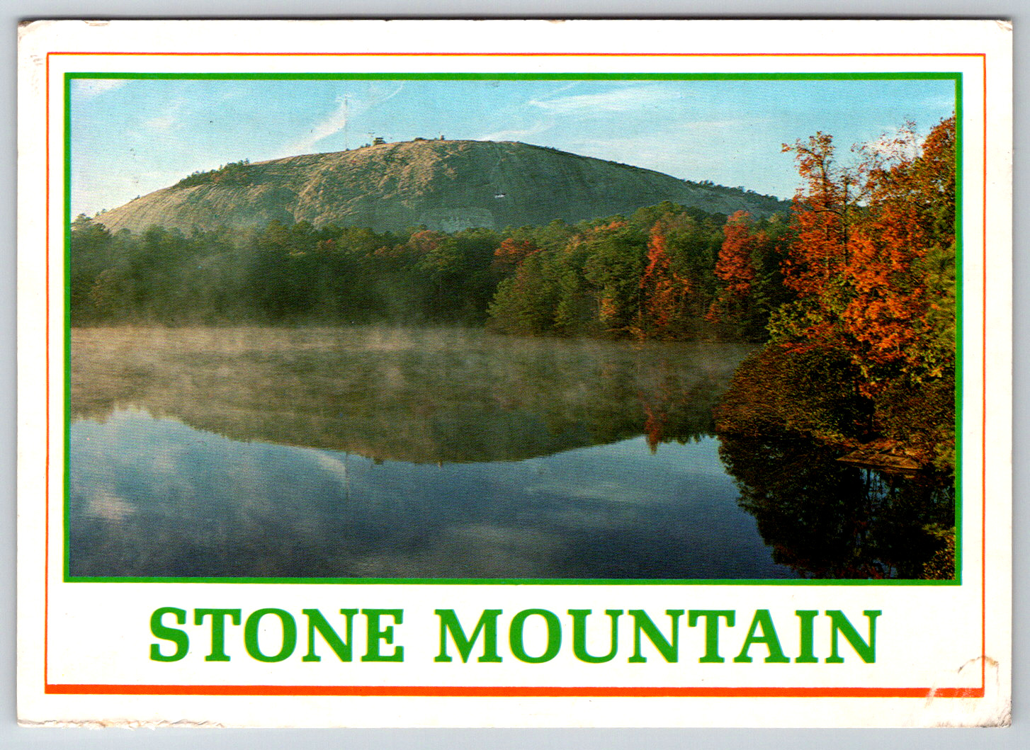 c1980s Stone Mountain Georgia Autumn Fall Continental Postcard