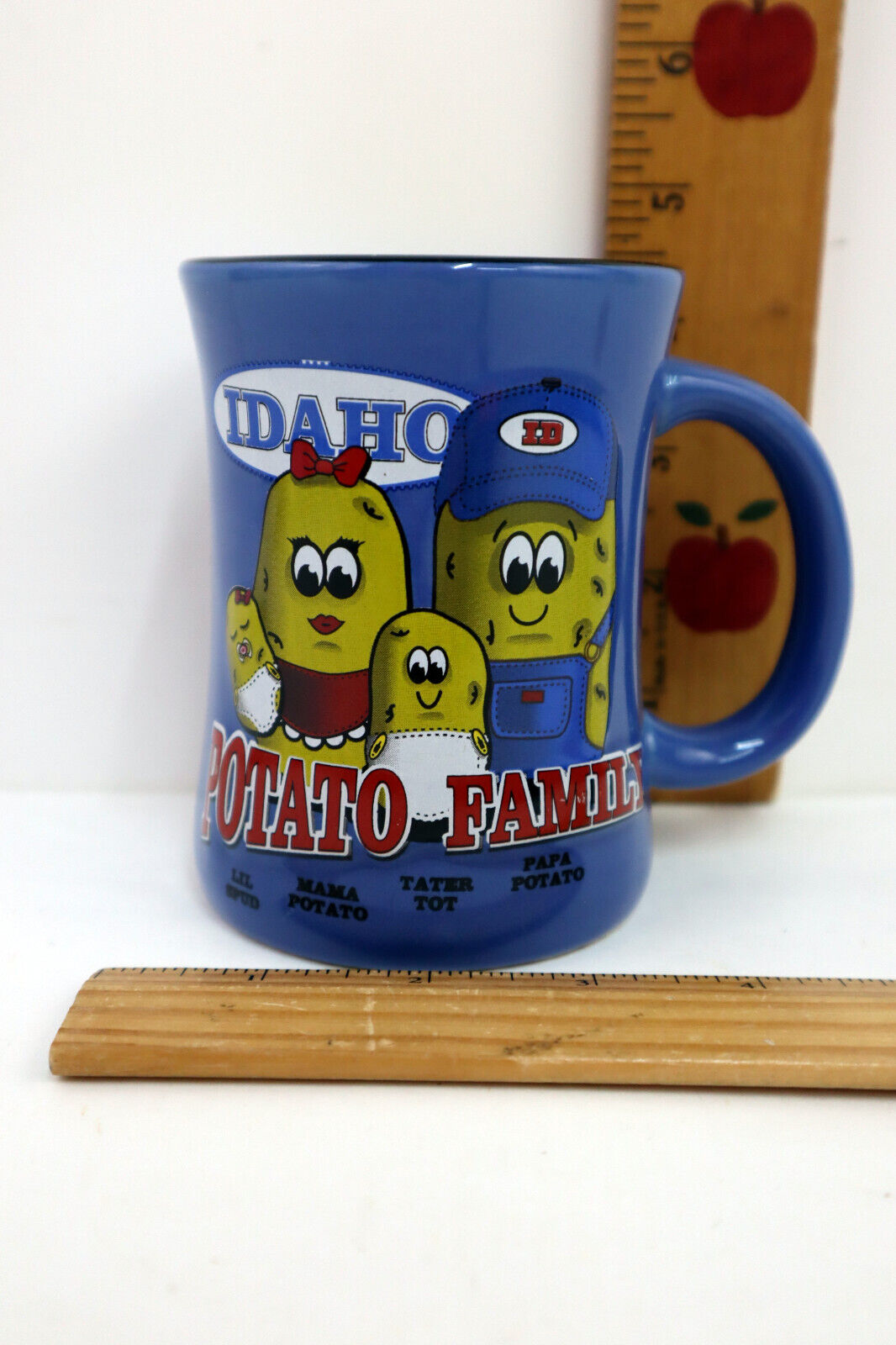 Vintage Idaho Potato Family Coffee Mug - Lil Spud, Mama, Papa & Tater Tot