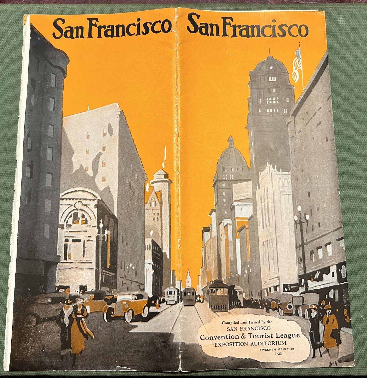 beautiful 1923 San Francisco California tourist brochure