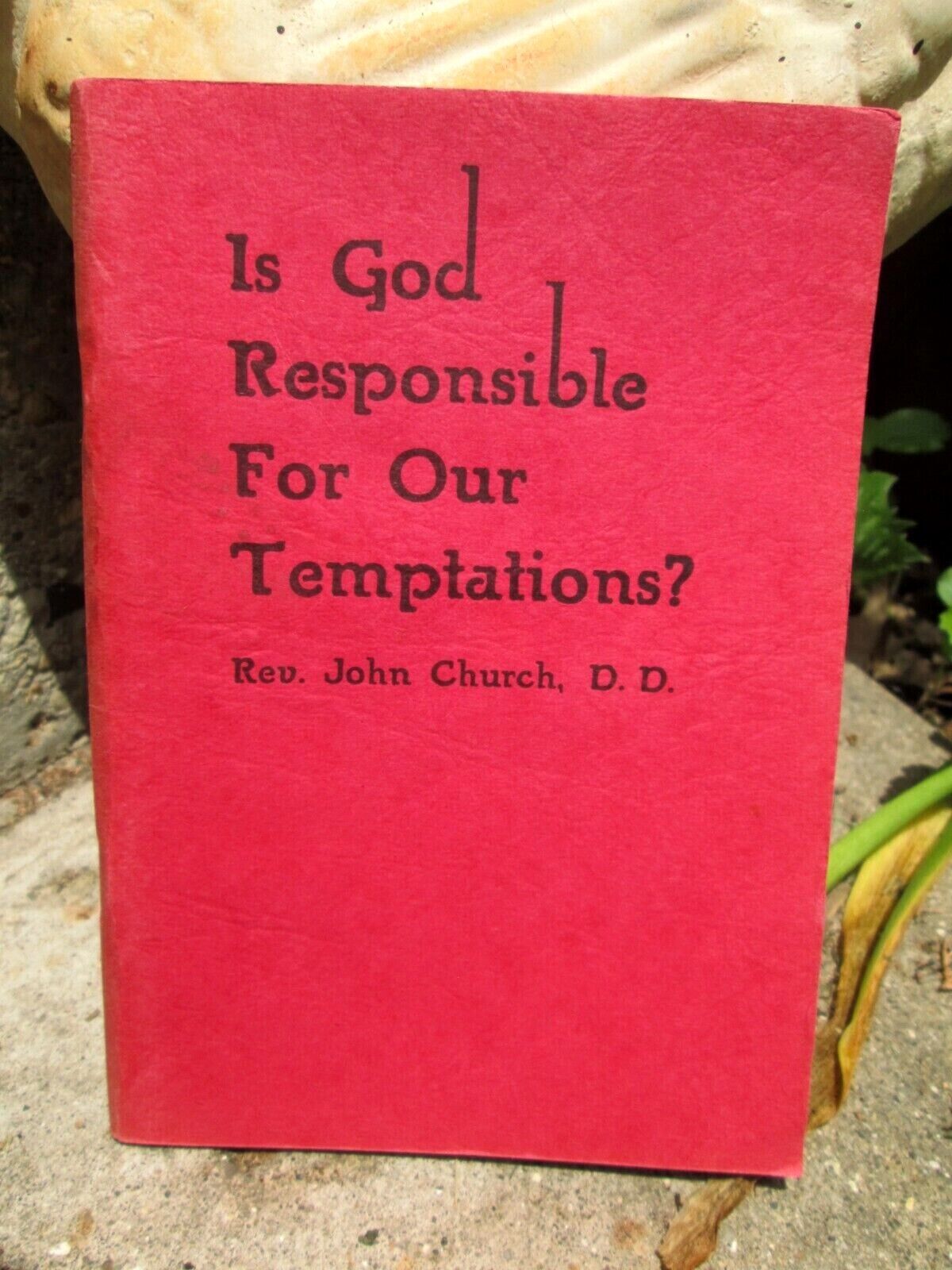 VTG 1930\'s Is God Responsible for Temptation John R. Church Methodist Evangelist