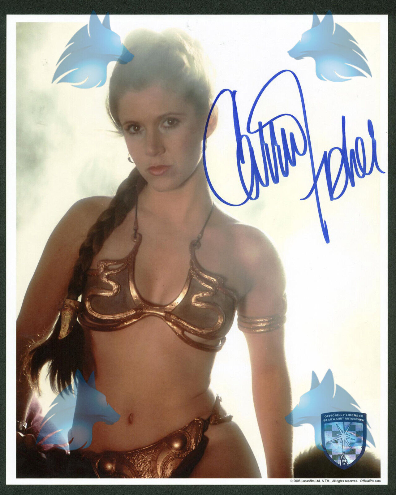 Carrie Fisher Star Wars Signed Autographed Photo 8x10 Reprint