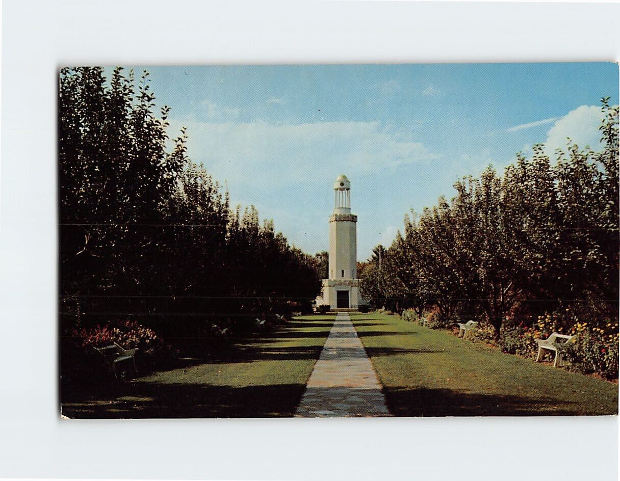 Postcard Carillon Tower Stanley Park Westfield Massachusetts USA