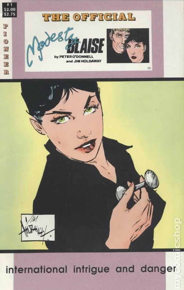 Official Modesty Blaise #1 VG 1988 Stock Image Low Grade