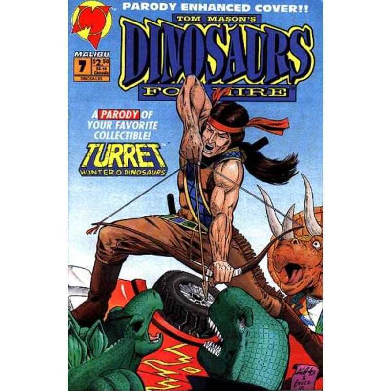 Dinosaurs for Hire (1993 series) #7 in NM minus condition. Malibu comics [n&