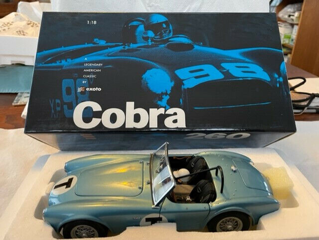 Exoto 1/18 AC Cobra Roadster, C. Shelby Driving School RLG18124