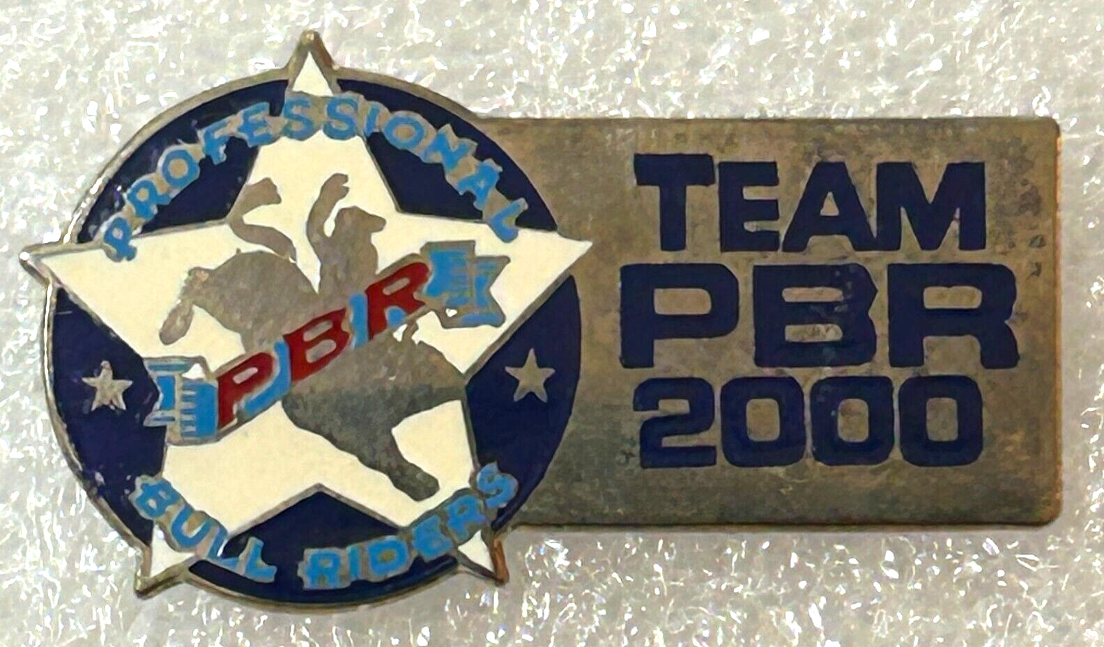 Vintage Professional Bull Riders Team PBR 2000 Lapel Tie Tack Hat Pin Rodeo