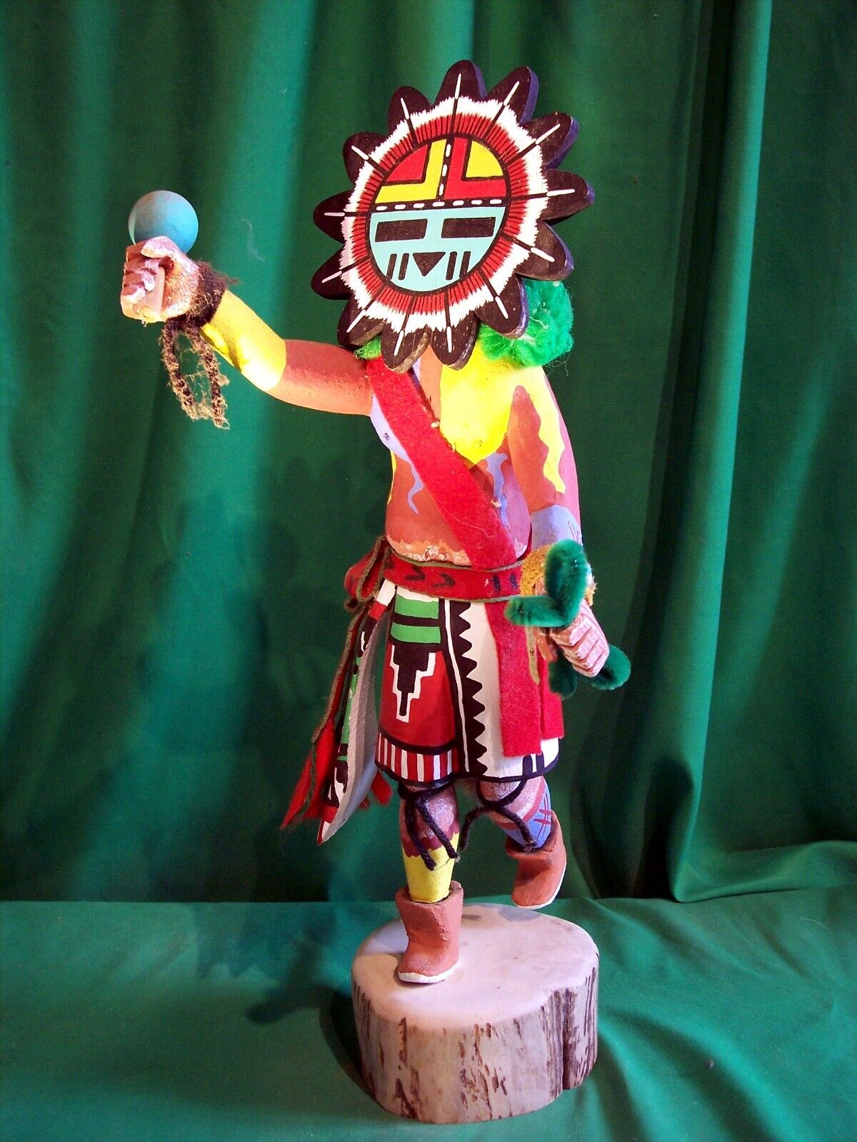 Hopi Kachina Doll - Vintage Tawa Kachina Doll by Tony Espinoza - Huge