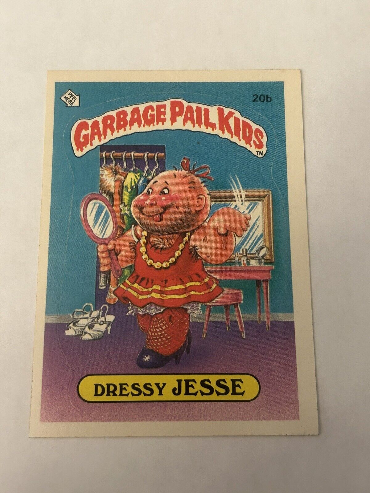 1985 Topps Garbage Pail Kids GPK Original Series OS1 #20b Dressy Jesse FREESHIP