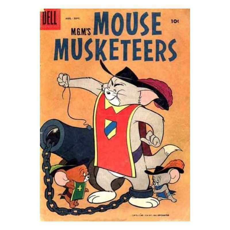 M.G.M.\'s Mouse Musketeers #14 Dell comics Fine minus Full description below [k%