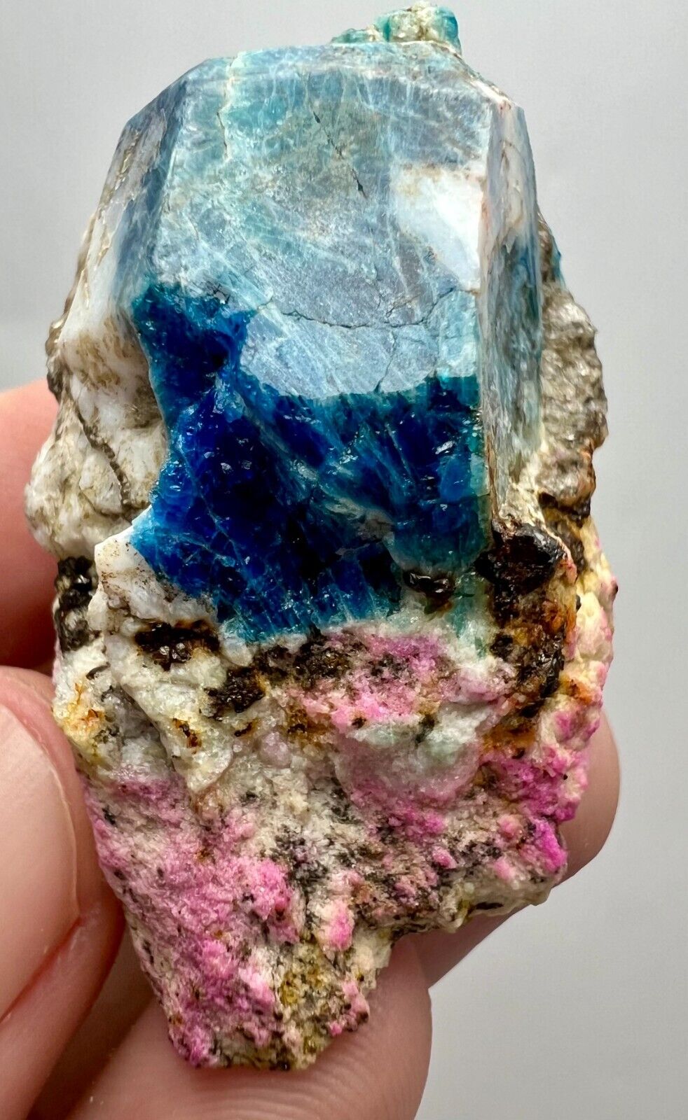 Well terminated  High Quality Green Sodalite Crystals On Matrix @Afg. 38 gram