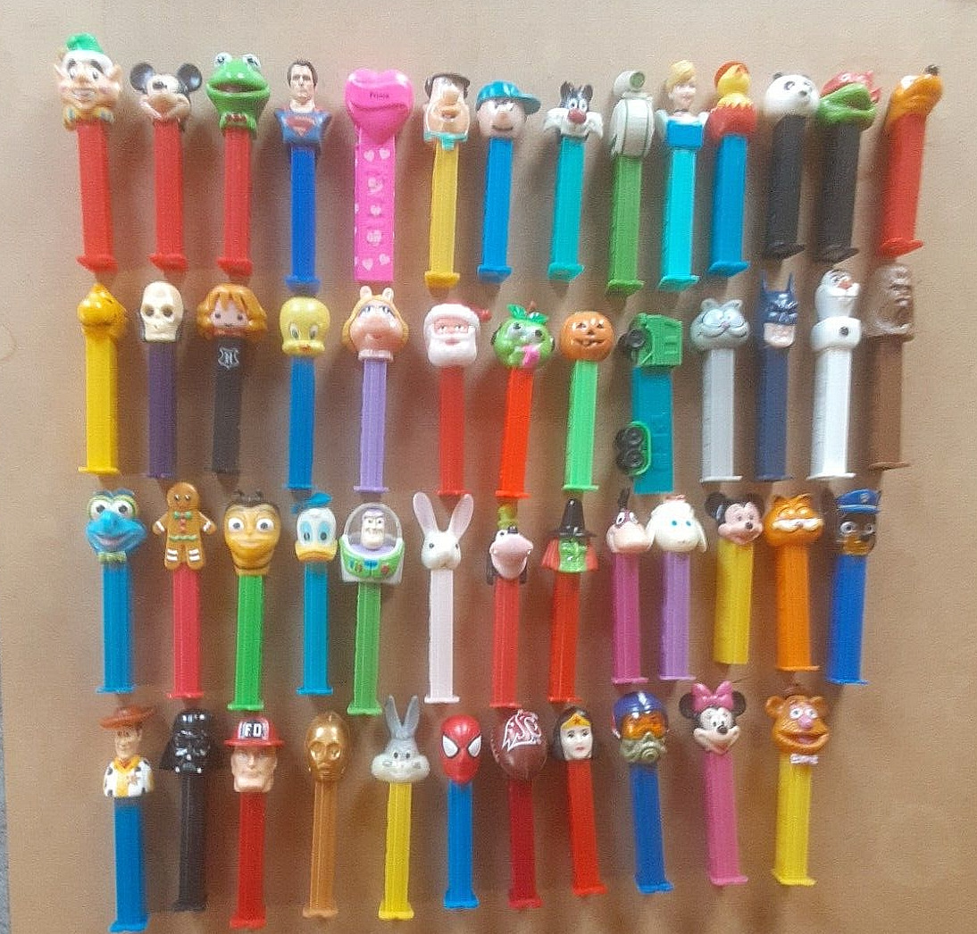 Mixed Lot of 50 Pez Dispensers  (Lot A)