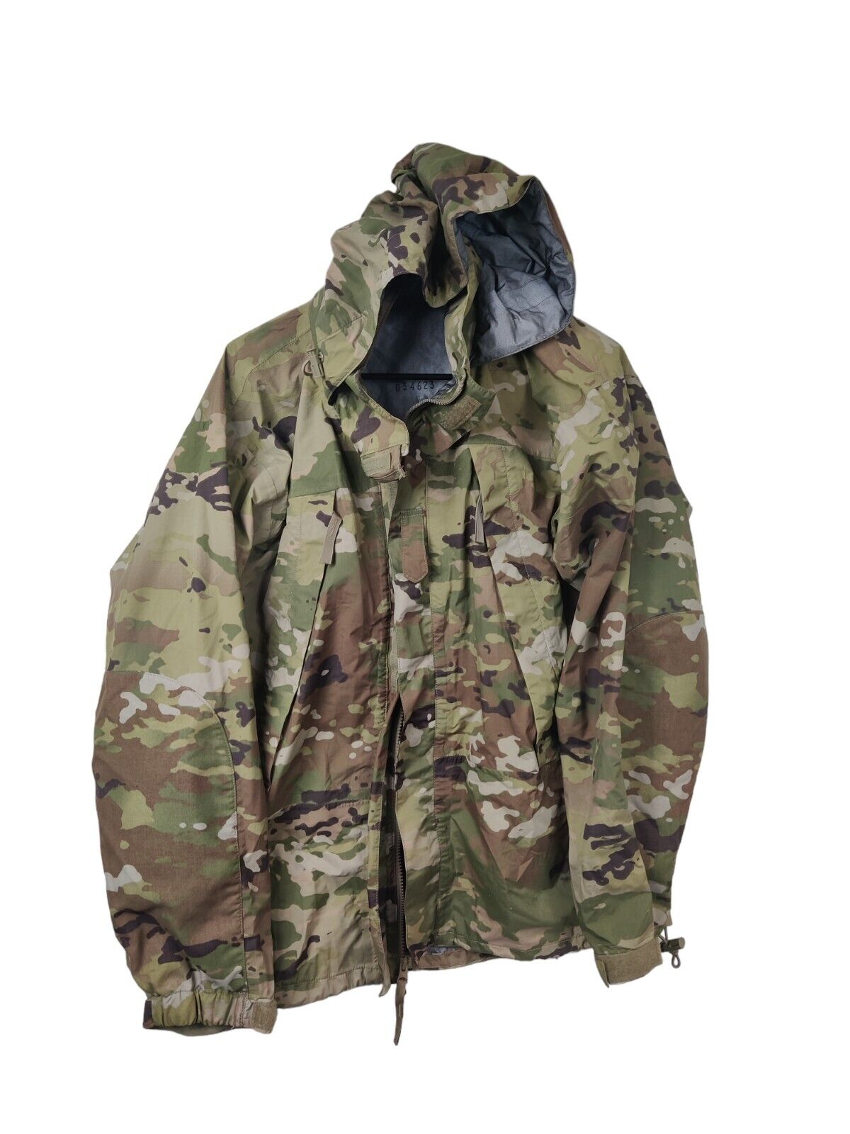 Extreme Cold Wet Weather Gen III Layer 6 Camo Military Jacket Men's Size XS Reg 