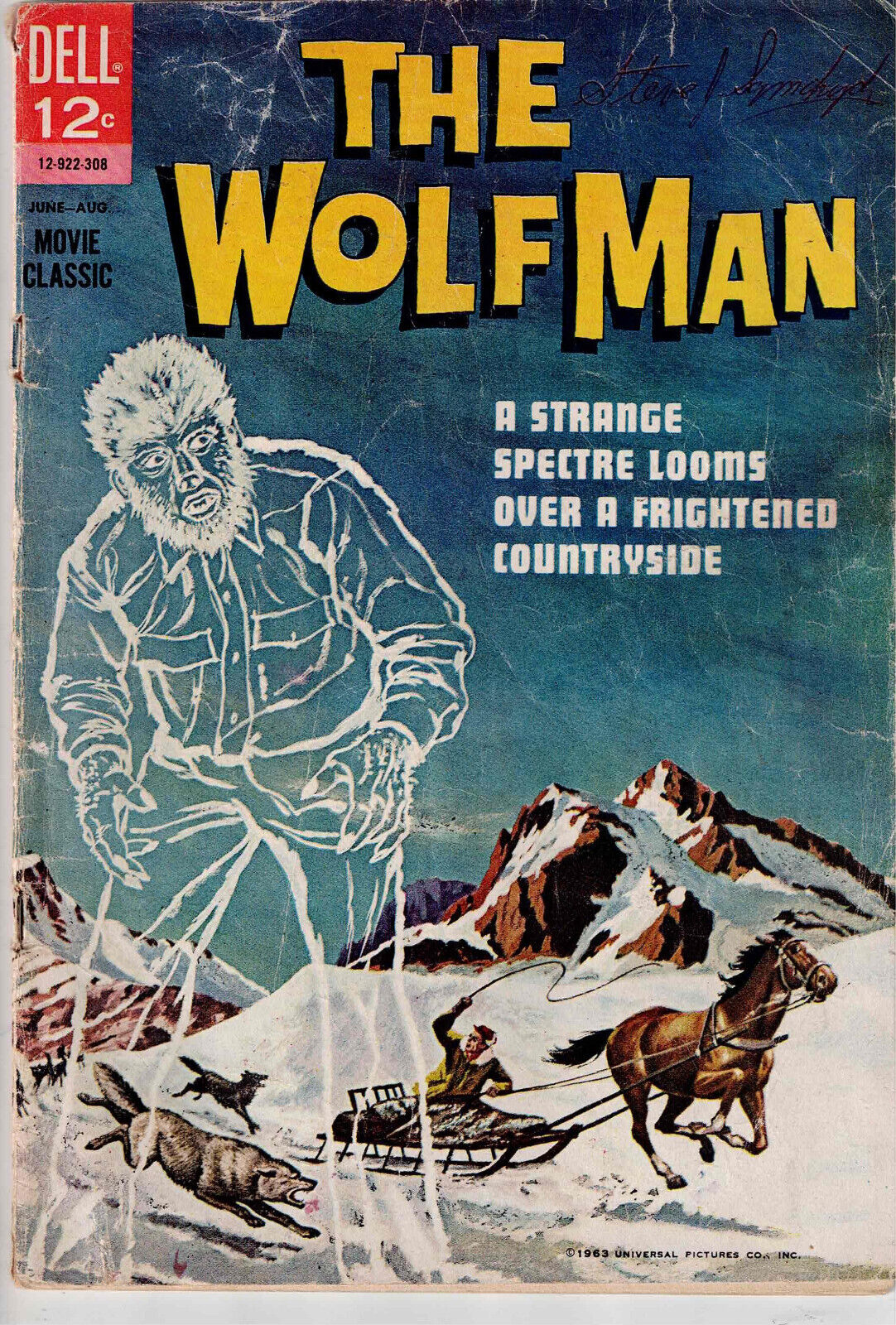 THE WOLF MAN #1 (1963) 🔥🔥HARD TO FIND 1ST PRINT 12-922-308🔥🔥