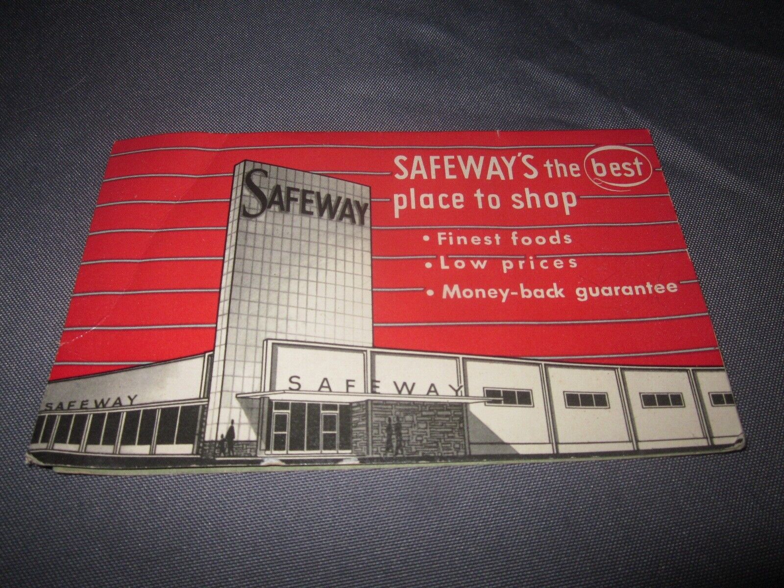 Vintage SAFEWAY Supermarket Promo mid century SEWING NEEDLE KIT