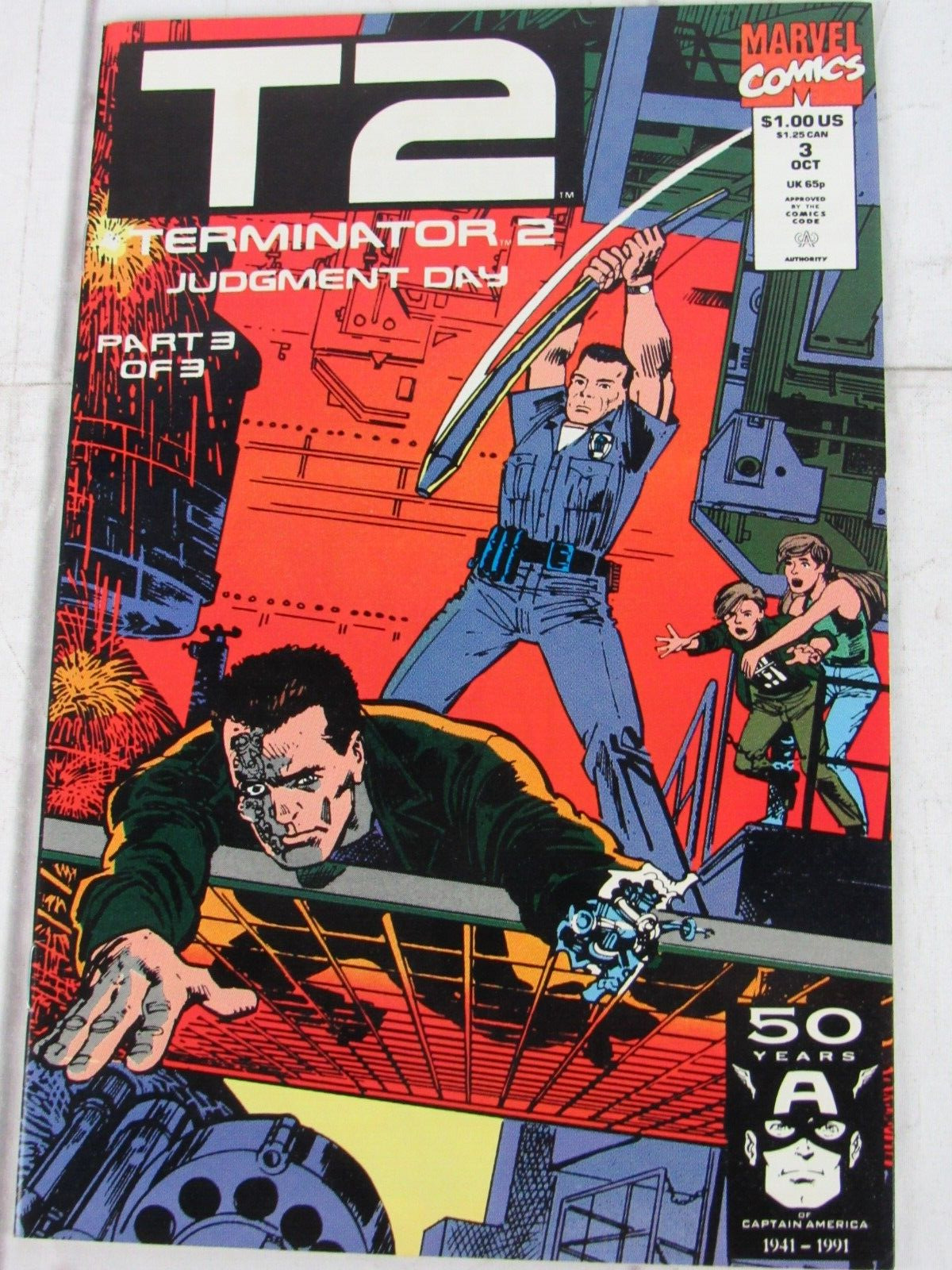 Terminator 2: Judgment Day #3 Oct. 1991 Marvel Comics
