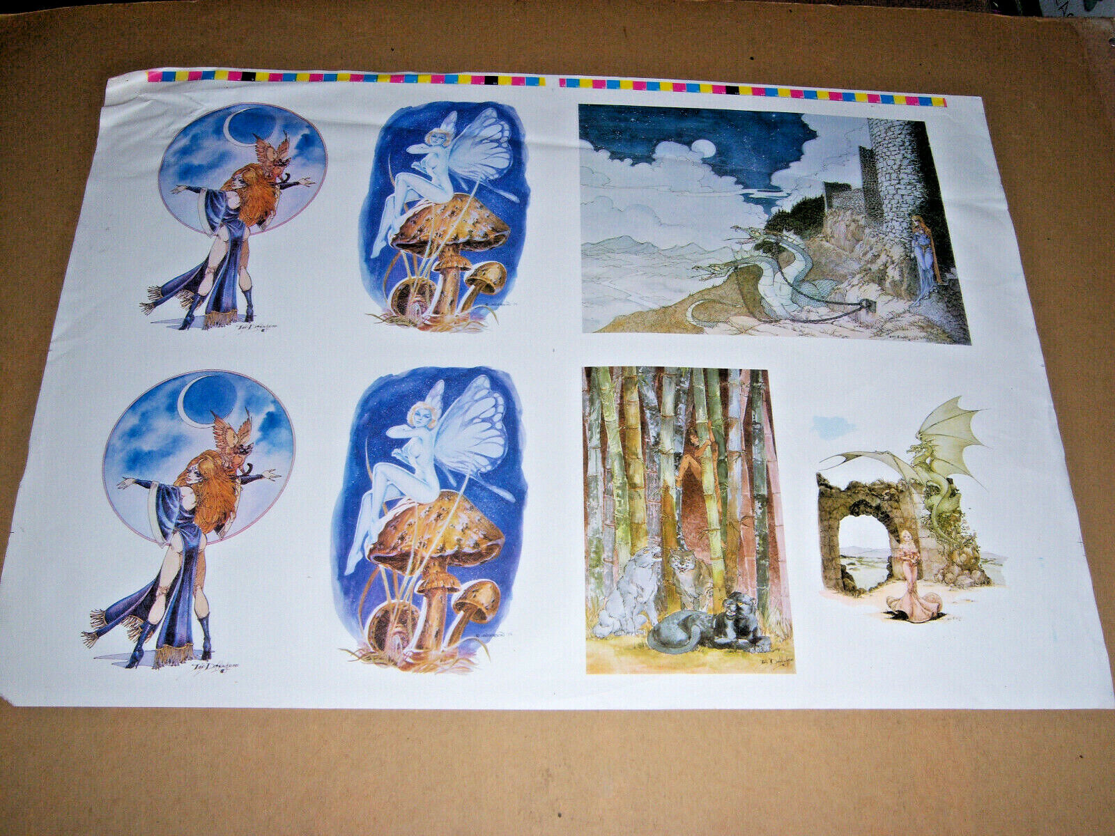 Comic Production Art Color Art Test Print Heroines Showcase Art Portfolio 20x28
