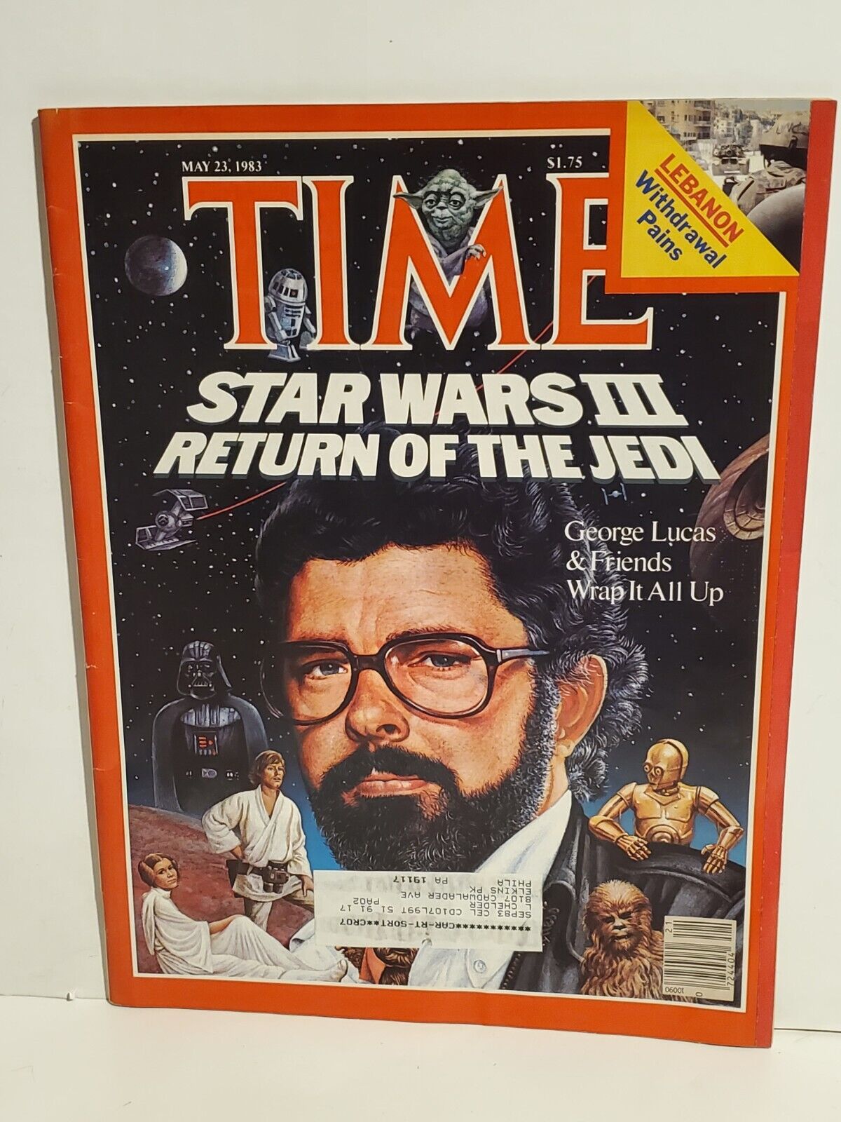 VINTAGE TIME MAGAZINE GEORGE LUCAS RETURN OF THE JEDI STAR WARS COVER MAY 1983