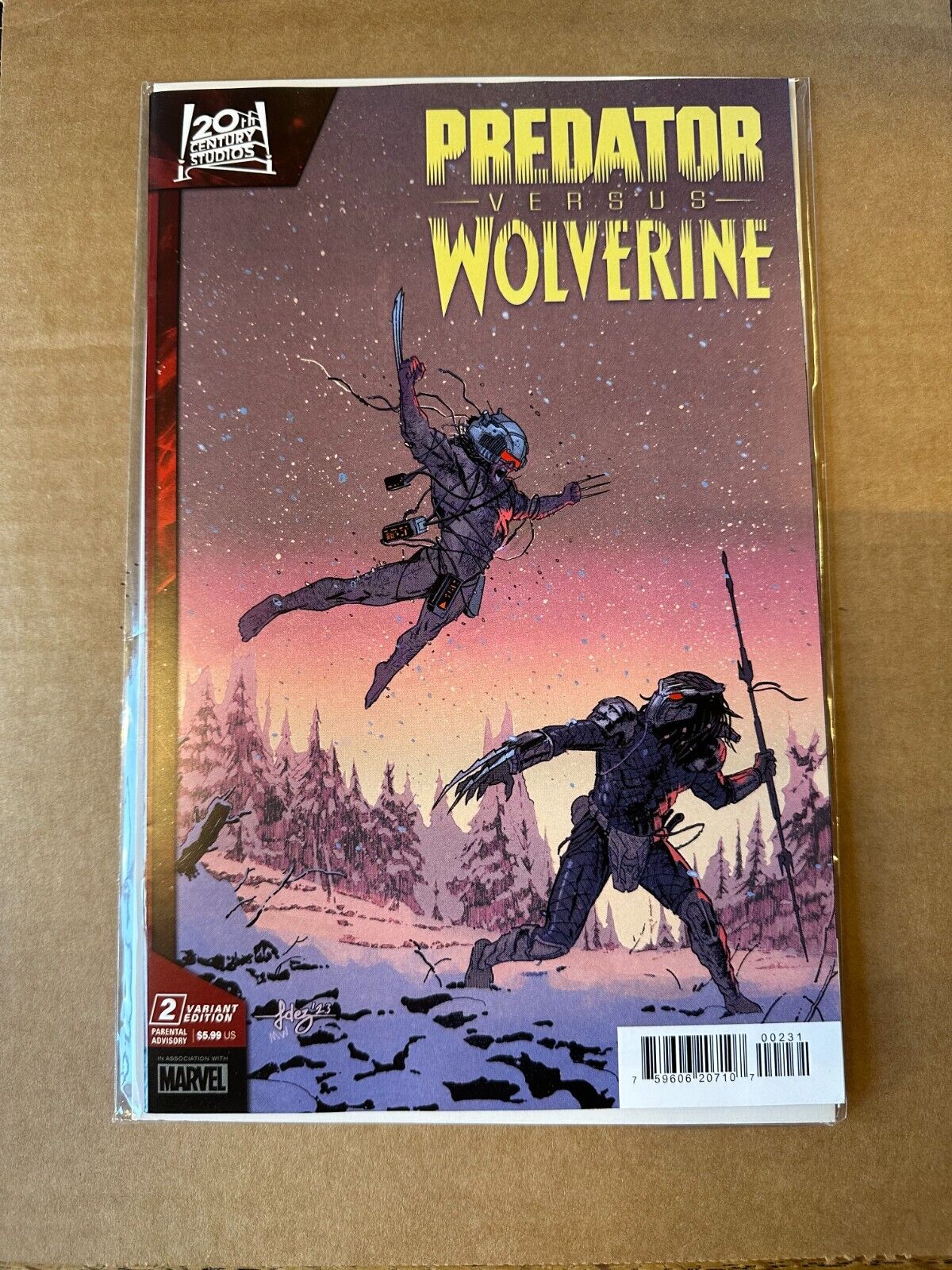 Predator Vs Wolverine #2 1:25 Incentive Fernandez (Marvel, 2023)