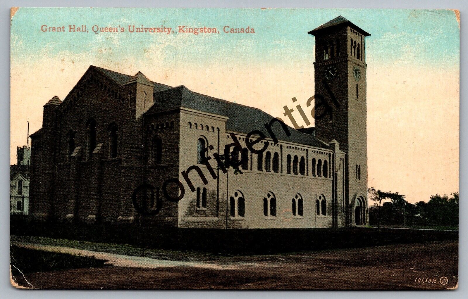 1909 Great Hall Queen's University At Kingston Ontario Canada Postcard G206
