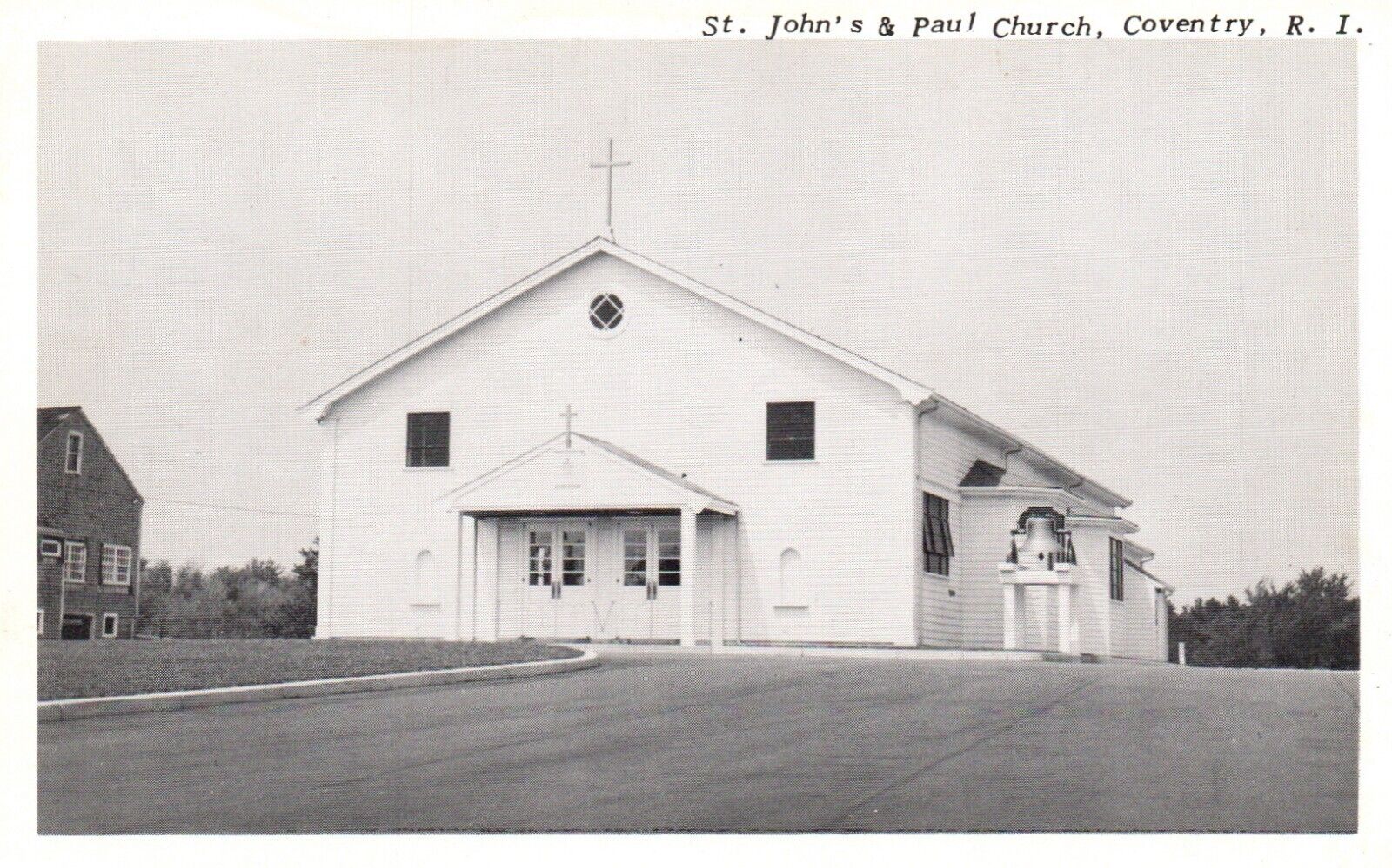 Postcard RI Coventry Rhode Island St John\'s & Paul\'s Church Vintage PC e8834