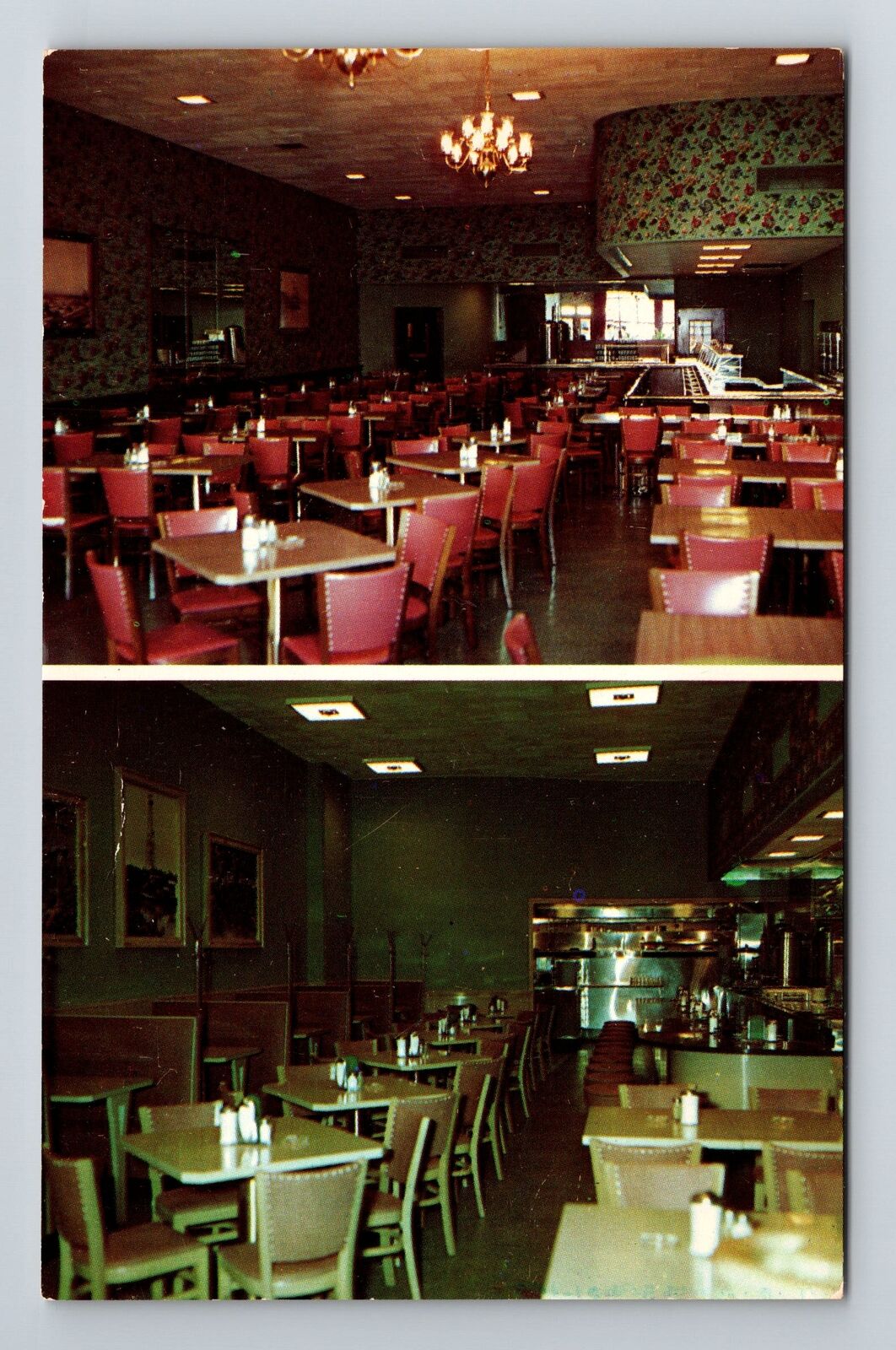 Natchez MS-Mississippi Tops Grill & Cafeteria Antique Vintage Souvenir Postcard