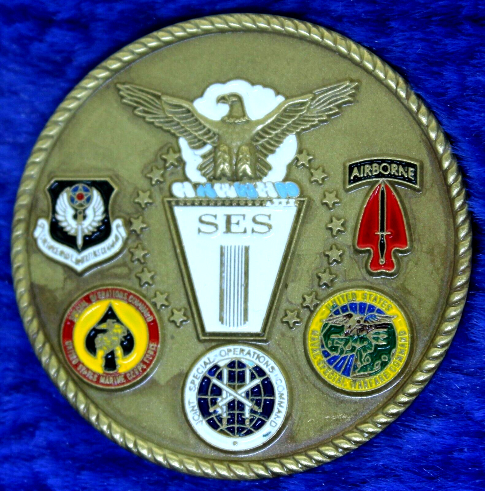 Joint Special Operations University President's Award Challenge Coin PT-7