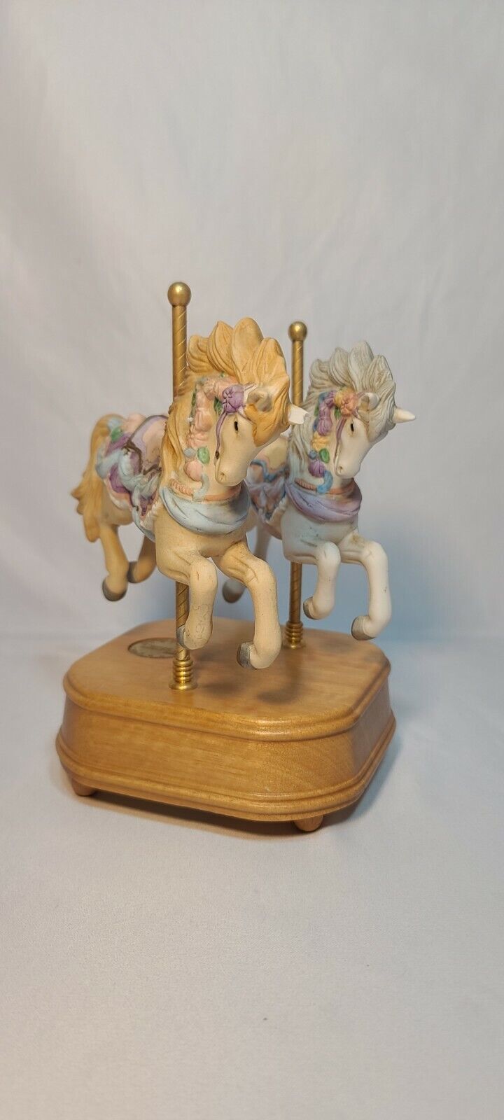 Rare Westland Double Carousel Horse Music Box Limited Edition \