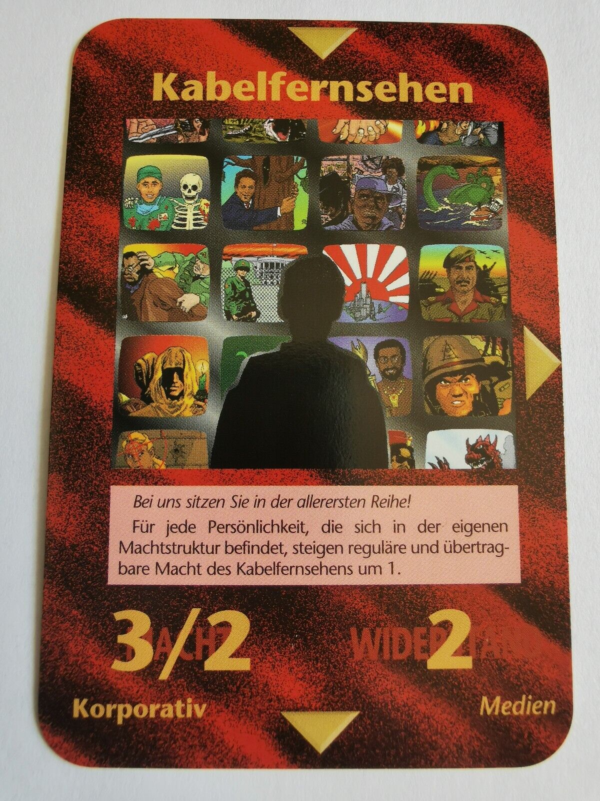 CABLE TELEVISION: ILLUMINATI NEW WORLD ORDER GERMAN INWO 1996 CARD GAMES
