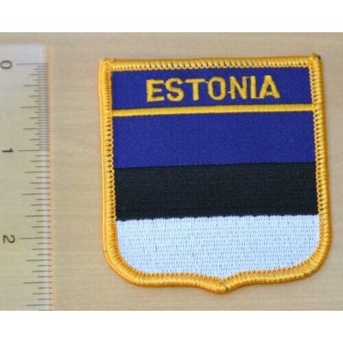 Embroidery Patch Estonia Flag Army Tallinn EE EST Iron-on