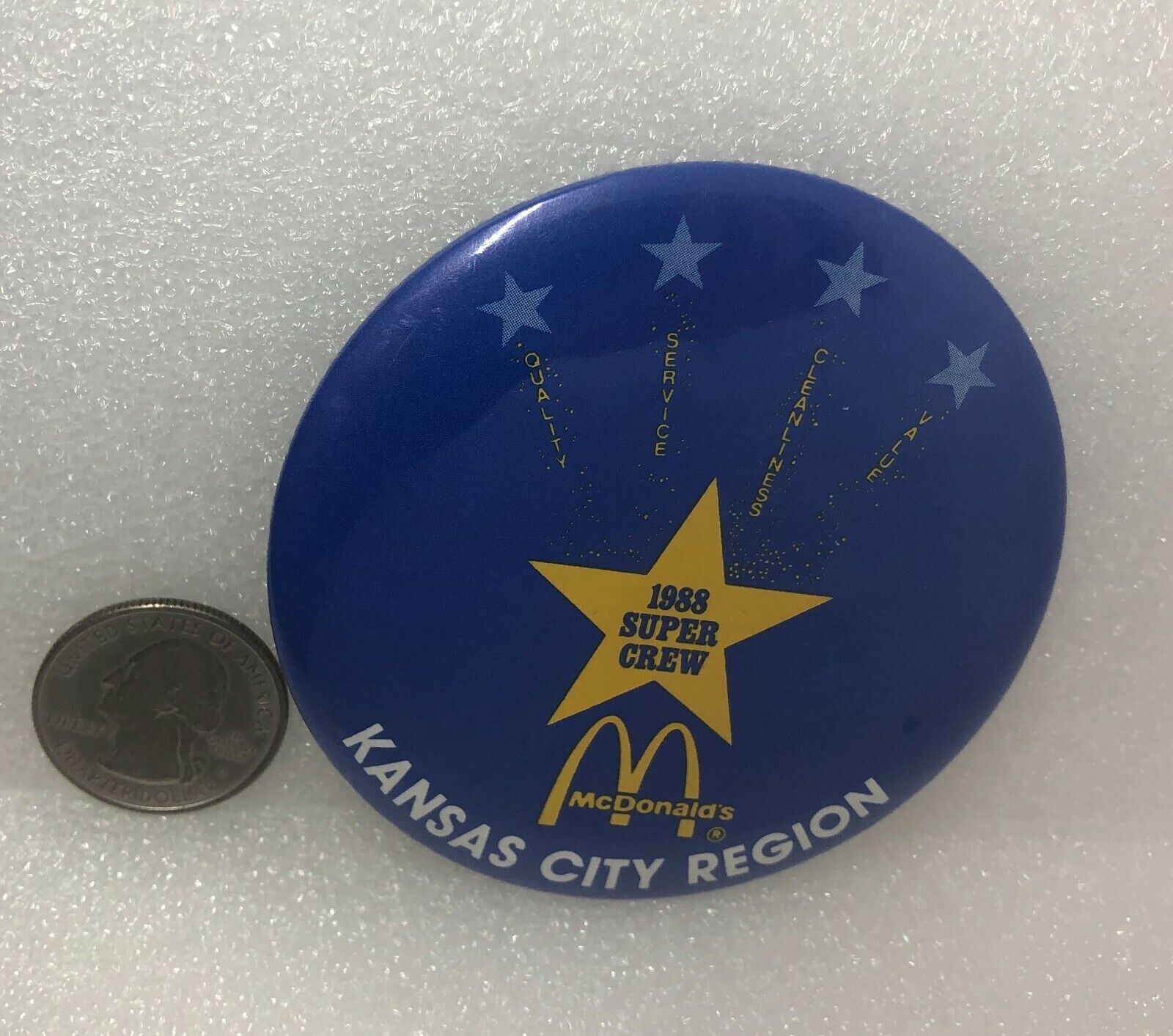 1988 McDonald\'s Kansas City Region Super Crew Pin