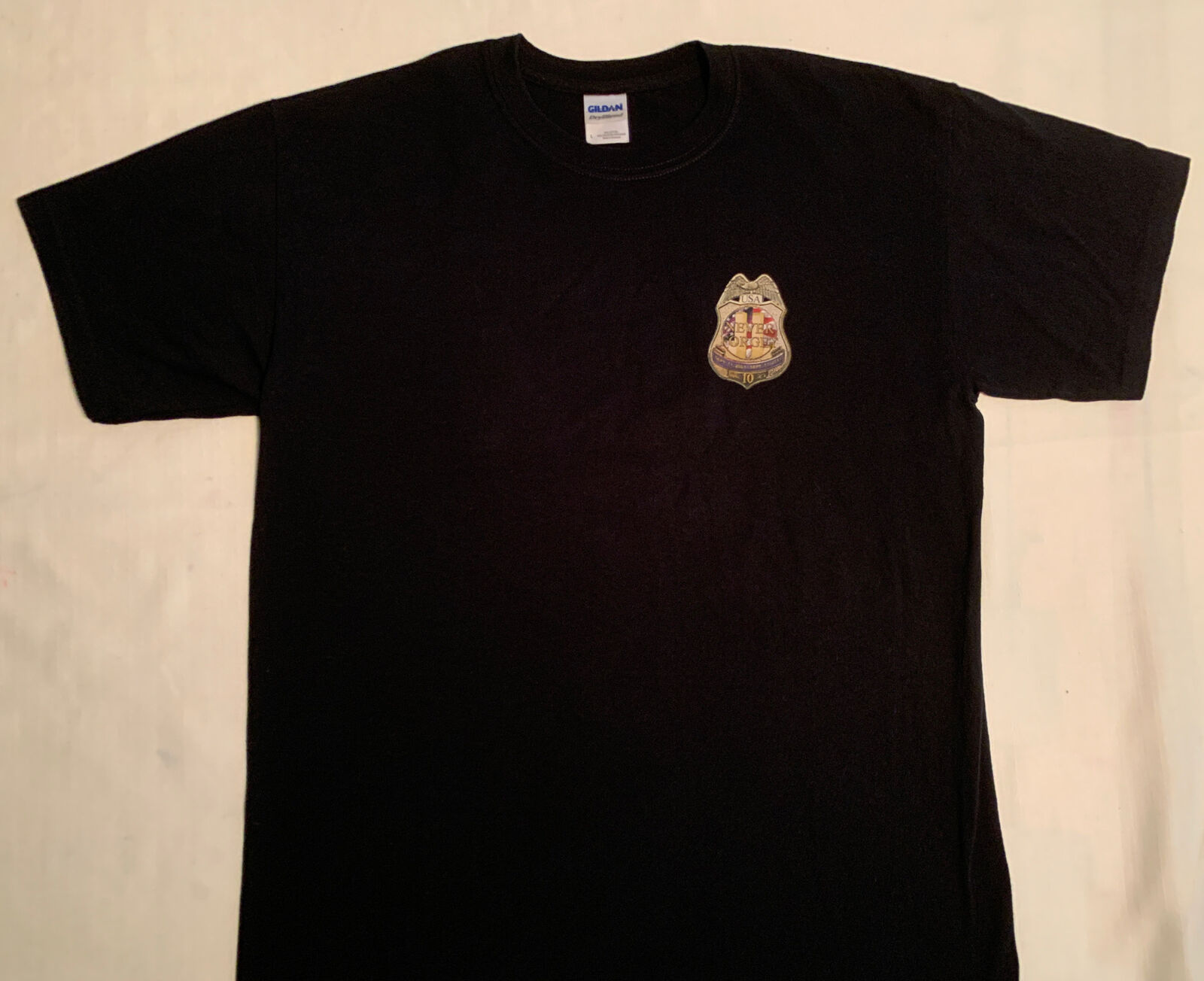 NYPD New York City Police T-Shirt Sz L Washington DC NYC WTC 9/11