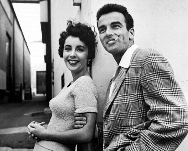Elizabeth Taylor & Montgomery Clift A Place in the Sun between takes 5x7 photo 